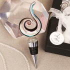 Swirl Shaped Arte Murano Bottle Stopper for All Wedding Sweet 16 Birthday